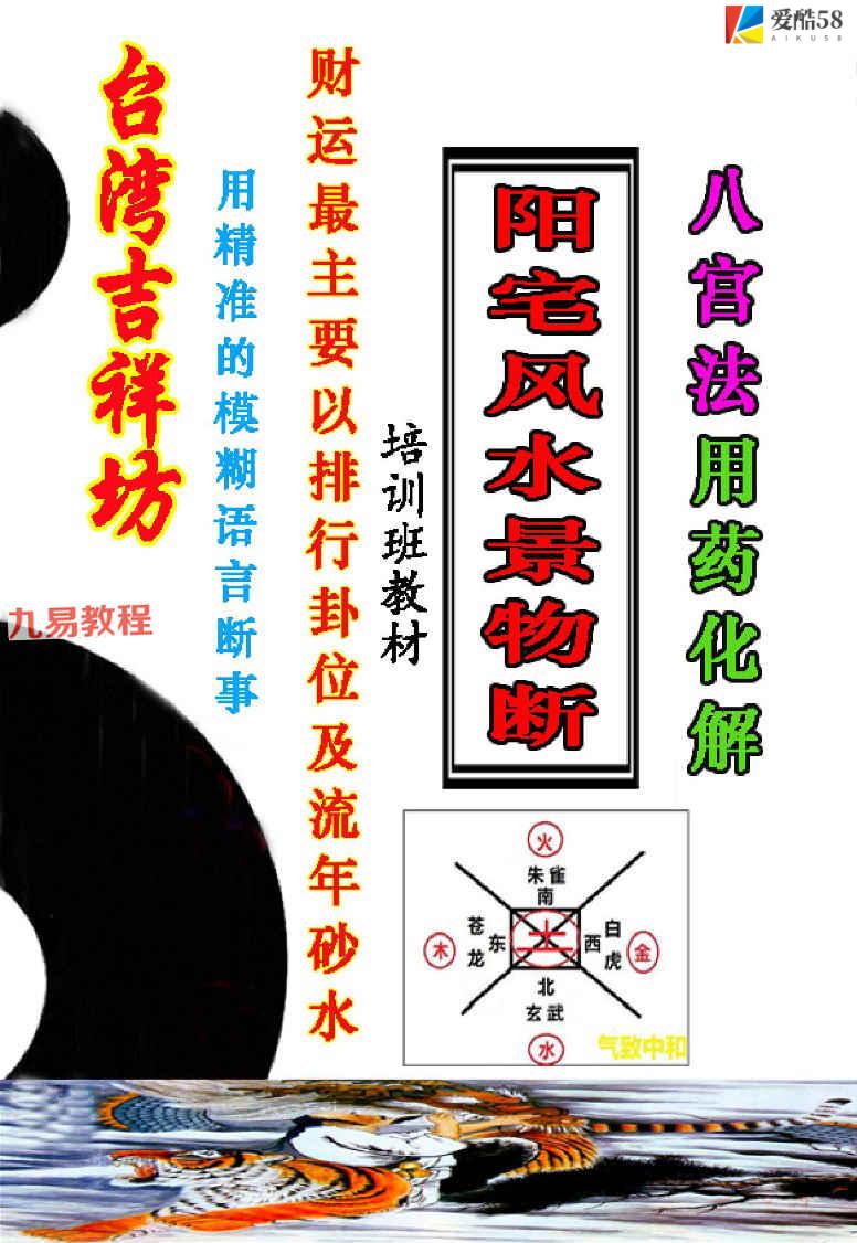 《阳宅风水景物断》八宫法用药化解pdf 55页 百度云下载！