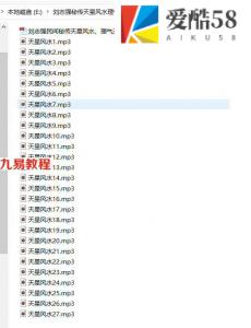 刘志强秘传天星风水理气内部课程录音27集12小时加教材130页