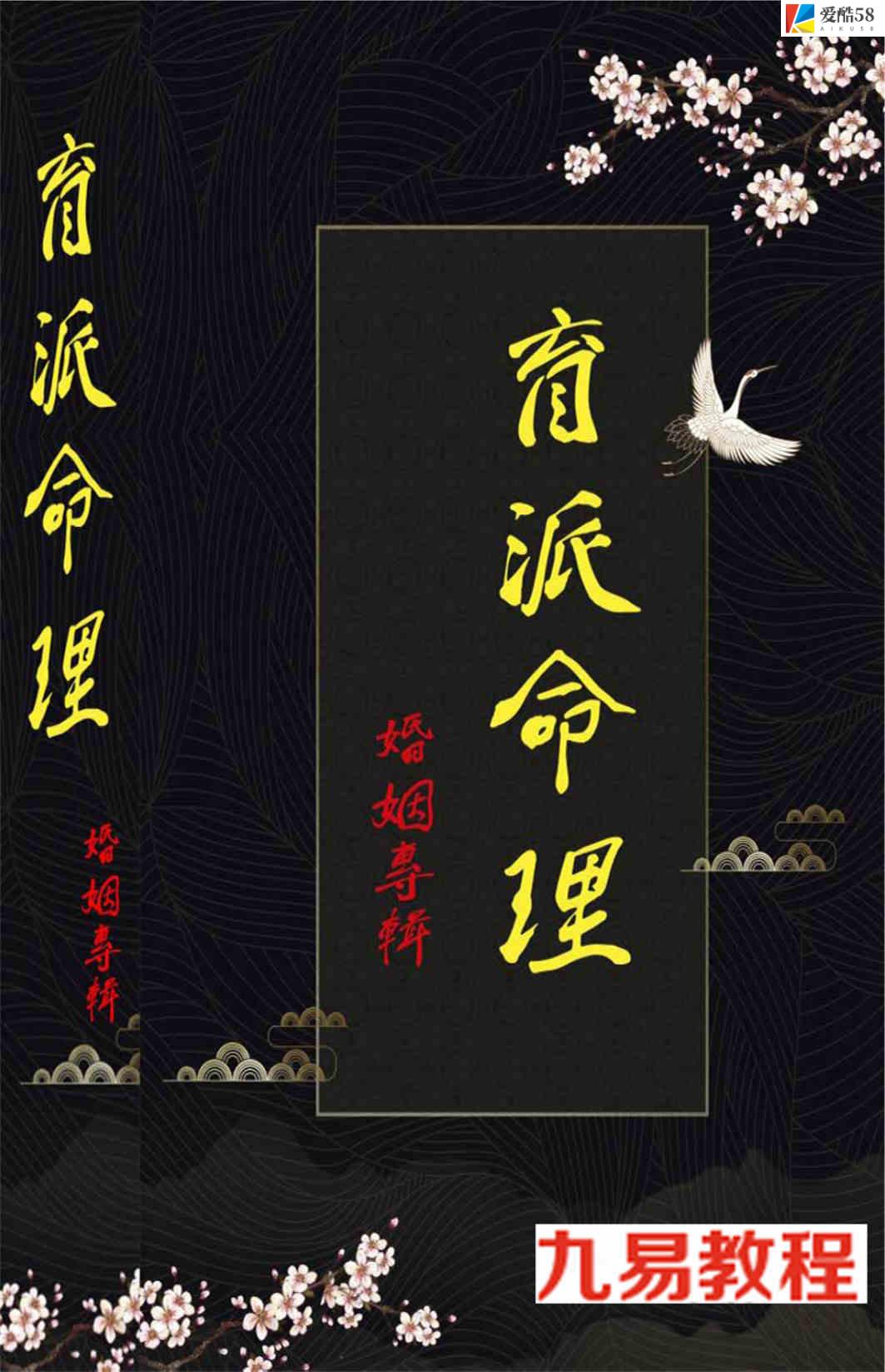 《盲派命理婚姻专辑》pdf 228页 百度云下载！