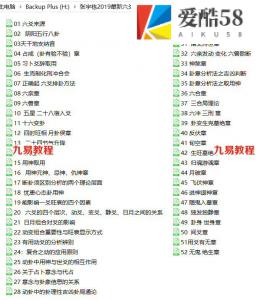 张宇栋2019年最新六爻课程视频52集14小时，清晰。