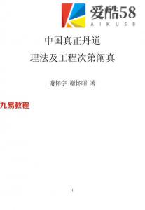 中国真正丹道理法及工程次第阐真（谢怀宇 谢怀昭）.pdf 电子版合集 百度云网盘下载！