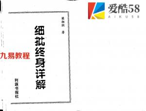 梁湘润-细批终身详解（行卯版）.pdf+（整洁版）.pdf  电子版资源 百度网盘免费下载！