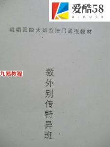 峨嵋派四大如意法门函授教材-教外别传特异班.pdf 电子版资源 百度云网盘下载！