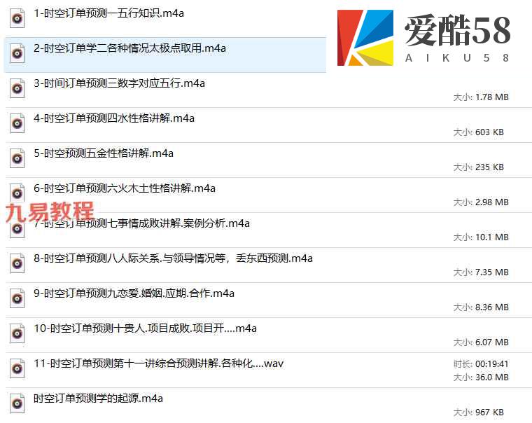 雷氏时空订单预测术培训录音12集 百度云下载！