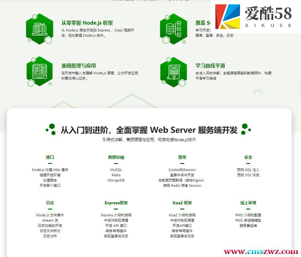 【WEB前端】Node.js从零开发Web Server博客项目 前端晋升全栈工程师必备