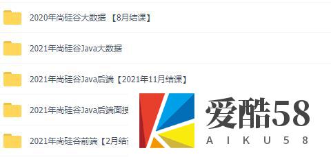 【JAVA】某硅谷-Java后端+Java大数据+前端 ｜2021年｜完结无秘
