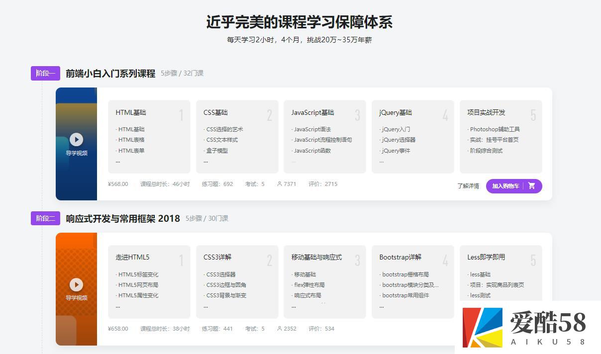 【WEB前端】前端开发工程师-2019