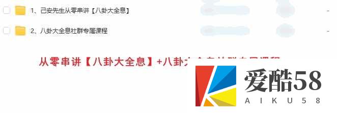 己安先生从零串讲【八卦大全息】+八卦大全息社群专属课程插图